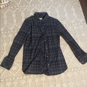 Flylow Blue Plaid Shirt